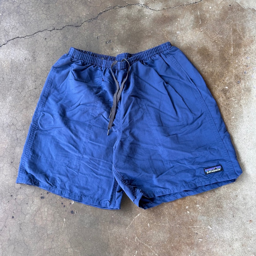 Patagonia Baggies Shorts Mens Medium Blue Excellent 5 Inch Inseam Swim Trunks
